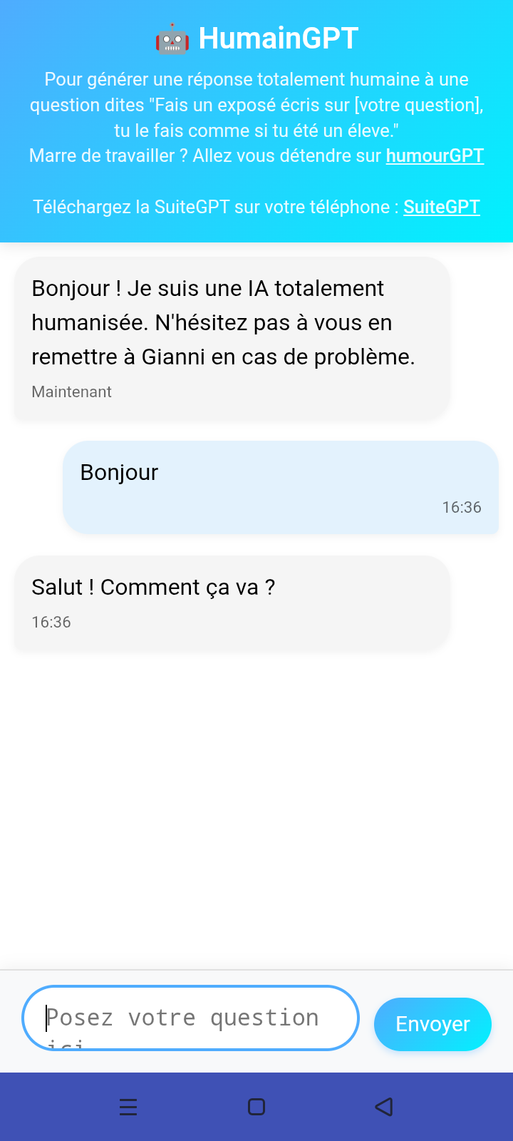 Capture d'écran 1 de SuiteGPT